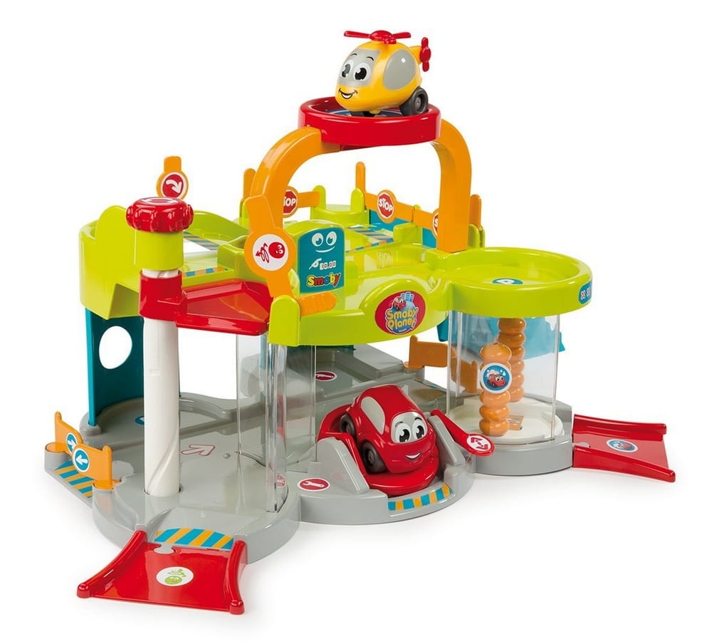 Smoby Vroom Planet Il Garage - Gioco Con Macchinina E Piste Da Costruire, Per Bambini