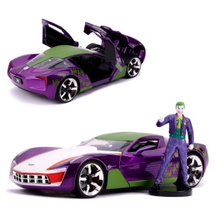 JADA BATMAN SAMOCHÓD CHEVY CORVETTE STINGRAY 1:24 + FIGURKA JOKER 3255020