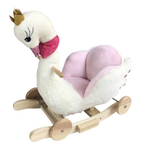 ADAM TOYS BUJAK KRÓLOWA ŁABĘDZI Z FOTELIKIEM I KOŁAMI OD 10 M-CY