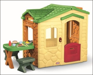 LITTLE TIKES DOMEK Z PATIO I MAGICZNYM DZWONKIEM NATURAL 172298