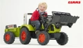 FALK DUŻY TRAKTOR NA PEDAŁY Z PRZYCZEPĄ I ŁYŻKĄ CLAAS ARION 1040M