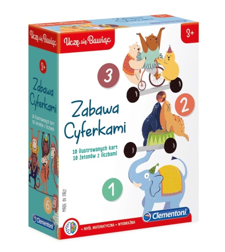 CLEMENTONI GRA EDUKACYJNA ZABAWA CYFERKAMI 50090