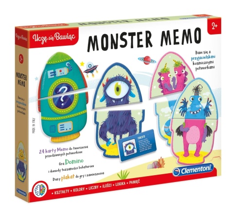 CLEMENTONI GRA MEMORY MONSTRER MEMO 50086