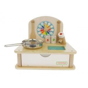 MASTERKIDZ DREWNIANA KUCHNIA DLA DZIECI + AKCESORIA MK05267