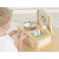 Drewniana Mini Kuchenka Dla Dzieci Masterkidz + Akcesoria