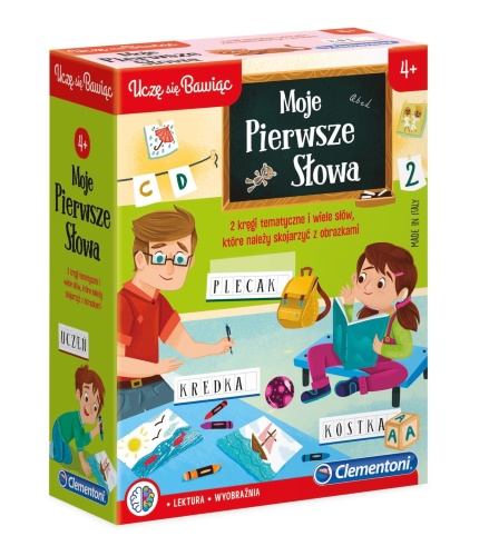 CLEMENTONI GRA EDUKACYJNA MOJE PIERWSZE SŁOWA 50088