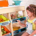 KIDKRAFT DREWNIANY SKLEP/STRAGAN Z INTERAKTYWNĄ KASĄ I MARKIZĄ 53017