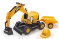 FALK JCB KOPARKA JEŹDZIK Z PRZYCZEPKA + KASKA 115A