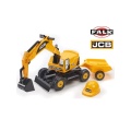FALK JCB KOPARKA JEŹDZIK Z PRZYCZEPKA + KASKA 115A