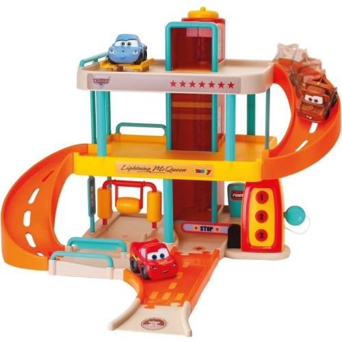 SMOBY GARAŻ VROOM PLANET CARS + ZYGZAK MCQUEEN 120424