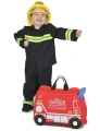 TRUNKI JEŻDŻĄCA WALIZECZKA - JEŹDZIK WALIZKA 2w1 WÓZ STRAŻACKI FRANK 0254