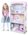 ECOTOYS DREWNIANY DOMEK DLA LALEK REZYDENCJA JAGODOWA 4121