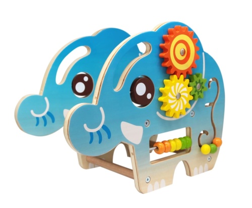 CLASSIC WORLD DREWNIANY WIELOZADANIOWY SŁONIK EDUKACYJNY 5050