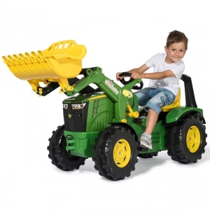 ROLLY TOYS TRAKTOR NA PEDAŁY Z ŁYŻKĄ X-TRAC JOHN DEERE PREMIUM 651047