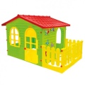MOCHTOYS DOMEK OGRODOWY DLA DZIECI Z PŁOTKIEM/OGRÓDKIEM 10498
