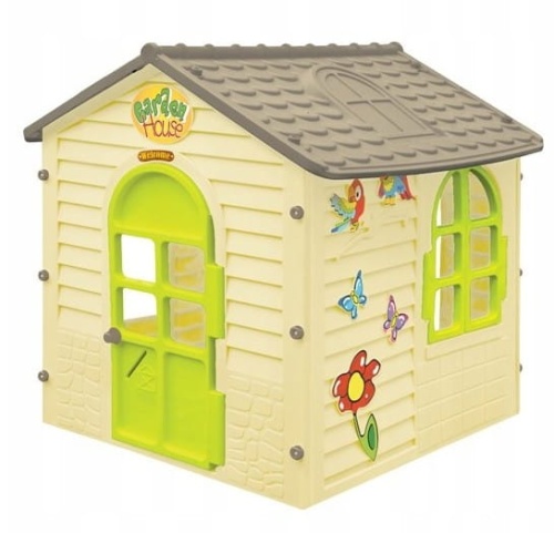 MOCHTOYS DOMEK OGRODOWY DLA DZIECI Z OTWIERANYMI OKNAMI 11558