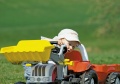 ROLLY TOYS TRAKTOR NA PEDAŁY Z ŁYŻKĄ I PRZYCZEPĄ KID STEYR 023936