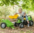 ROLLY TOYS TRAKTOR NA PEDAŁY Z ŁYŻKĄ I PRZYCZEPĄ KID DEUTZ-FAHR 2,5-5 LAT 023196