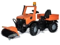ROLLY TOYS SAMOCHÓD NA PEDAŁY MERCEDES UNIMOG SERVICE Z ZAMIATARKĄ 3-8 LAT 038190