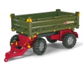 ROLLY TOYS PRZYCZEPA WYWROTKA DO TRAKTORA MULTI TRAILER DWUOSIOWA ZIELONA 125005