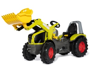 ROLLY TOYS TRAKTOR NA PEDAŁY Z ŁYŻKĄ X-TRAC CLAAS AXION PREMIUM 651092