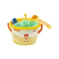 POLESIE ŚREDNIE WIADERKO Z AKCESORIAMI DO PIASKU YELLOW 3536