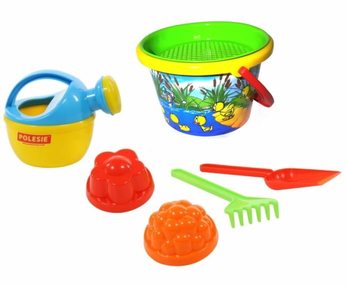 POLESIE ŚREDNIE WIADERKO Z AKCESORIAMI DO PIASKU YELLOW 0658
