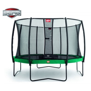 BERG TRAMPOLINA CHAMPION GREEN 430 CM SIATKA DELUX TWINSPRING