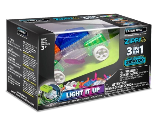 LASER PEGS ŚWIECĄCE KLOCKI ZIPPY DO 3w1 ZD002B