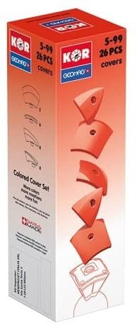 GEOMAG KLOCKI MAGNETYCZNE KOR COVER 26el. CZERWONE 576