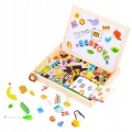 ECOTOYS DREWNIANA TABLICA EDUKACYJNA MAGNETYCZNA KREDOWA HM3011271