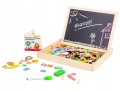 ECOTOYS DREWNIANA TABLICA EDUKACYJNA MAGNETYCZNA KREDOWA HM3011271