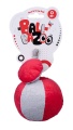BALIBAZOO MIĘKKA PIŁKA CZERWONO-SZARA 80304