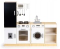 ECOTOYS DREWNIANA KUCHNIA DLA DZIECI XXL Z TABLICĄ PLK547