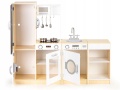 ECOTOYS DREWNIANA KUCHNIA DLA DZIECI XXL Z TABLICĄ PLK547