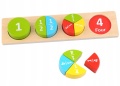 TOOKY TOY DREWNIANE PUZZLE DO NAUKI UŁAMKÓW TL132