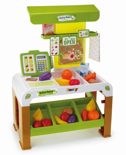 SMOBY BIO MARKET Z KASĄ FISKALNĄ I AKCESORIAMI 350200
