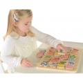 MASTERKIDZ DREWNIANA TABLICZKA EDUKACYJNA ALFABET WIELKIE LITERY MK00637