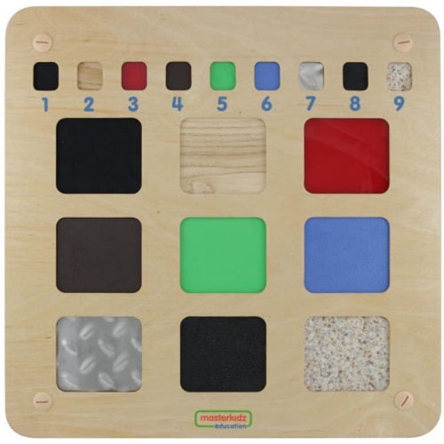 MASTERKIDZ TABLICA SENSORYCZNA ROZPOZNAWANIE MATERIAŁÓW ME06608