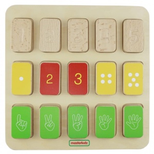 MASTERKIDZ TABLICA EDUKACYJNA UKŁADANKA NAUKA LICZENIA MK14290