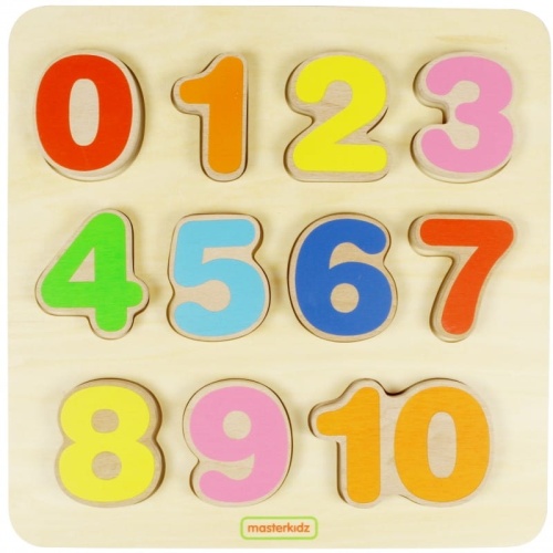MASTERKIDZ DREWNIANA TABLICZKA EDUKACYJNA NAUKA CYFEREK MK00644