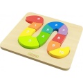 MASTERKIDZ DREWNIANA UKŁADANKA NAUKA CYFR I KOLORÓW MK00712