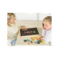 MASTERKIDZ DREWNIANA DWUSTRONNA TABLICA EDUKACYJNA MK00026