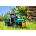 ROLLY TOYS SAMOCHÓD NA PEDAŁY MERCEDES UNIMOG Z WYCIĄGARKĄ 3-8 LAT 038244