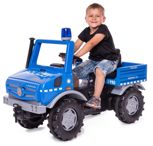 ROLLY TOYS SAMOCHÓD NA PEDAŁY MERCEDES UNIMOG POLICJA 3-8 LAT 038251
