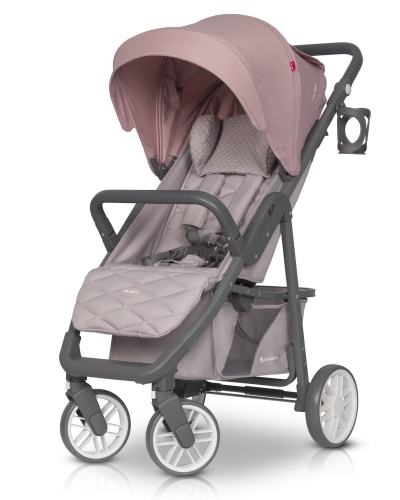 EURO-CART WÓZEK SPACEROWY FLEX POWDER PINK DO 22 KG