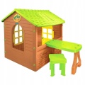 MOCHTOYS DOMEK OGRODOWY DLA DZIECI ZE STOLIKIEM I KRZESEŁKIEM 122400