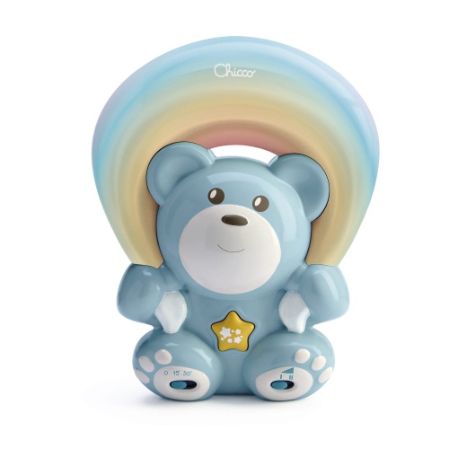 CHICCO MIŚ Z PROJEKTOREM RAINBOW NIEBIESKI 104742