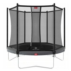 BERG TRAMPOLINA FAVORIT 200 CM SZARA + SIATKA COMFORT
