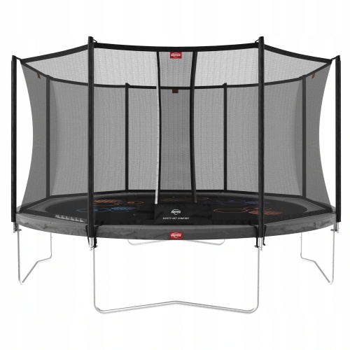 BERG TRAMPOLINA FAVORIT LEVELS 430 CM SZARA + SIATKA COMFORT